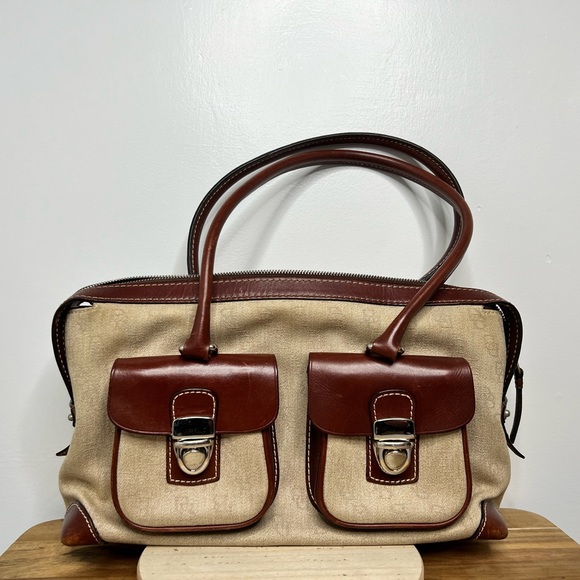 Dooney & Bourke Signature Anniversary Pocket Tote Satchel - Picture 1 of 12